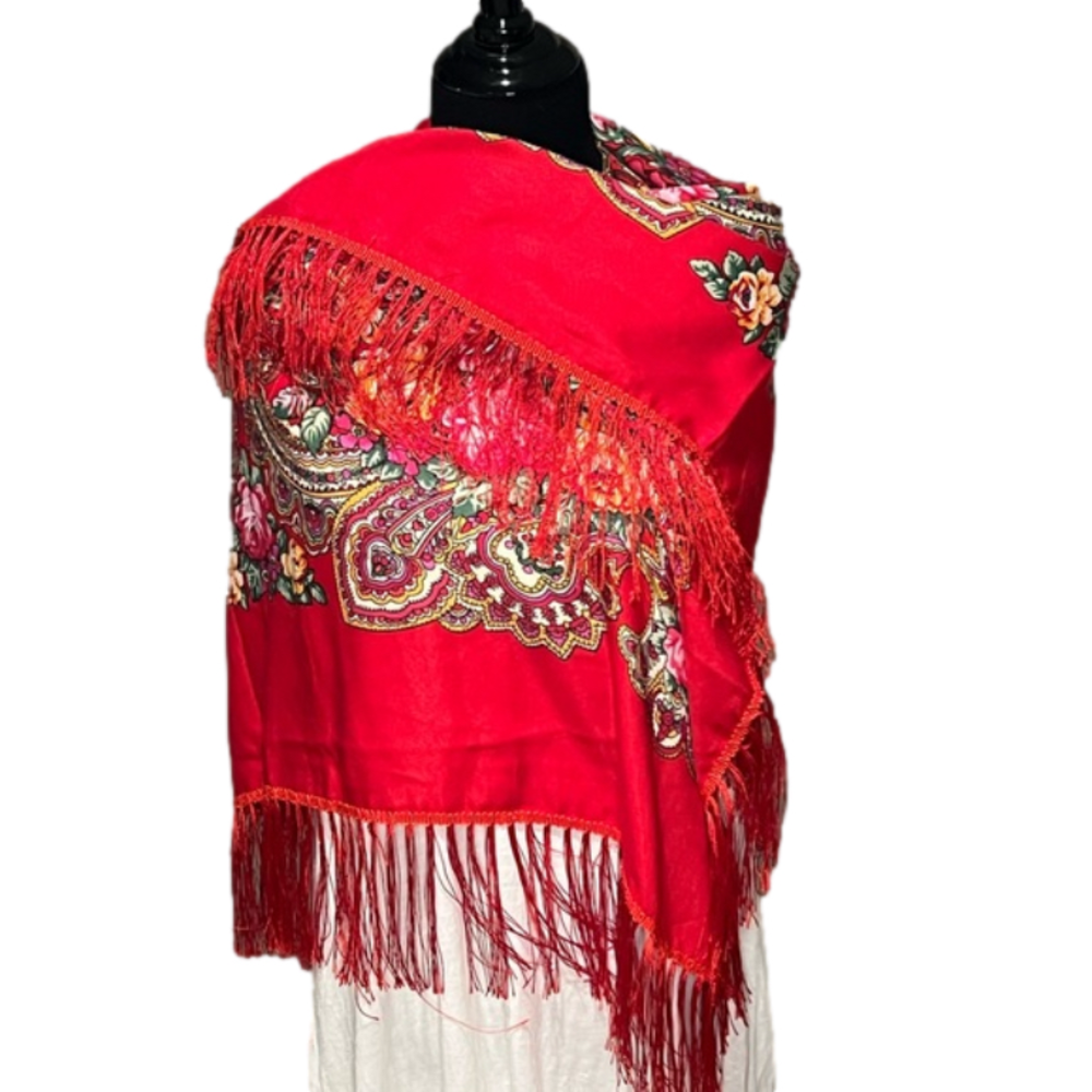 FRINGED SCARF